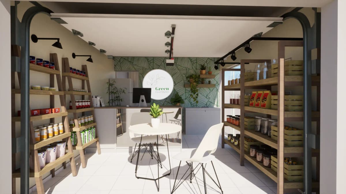tienda de comida saludable