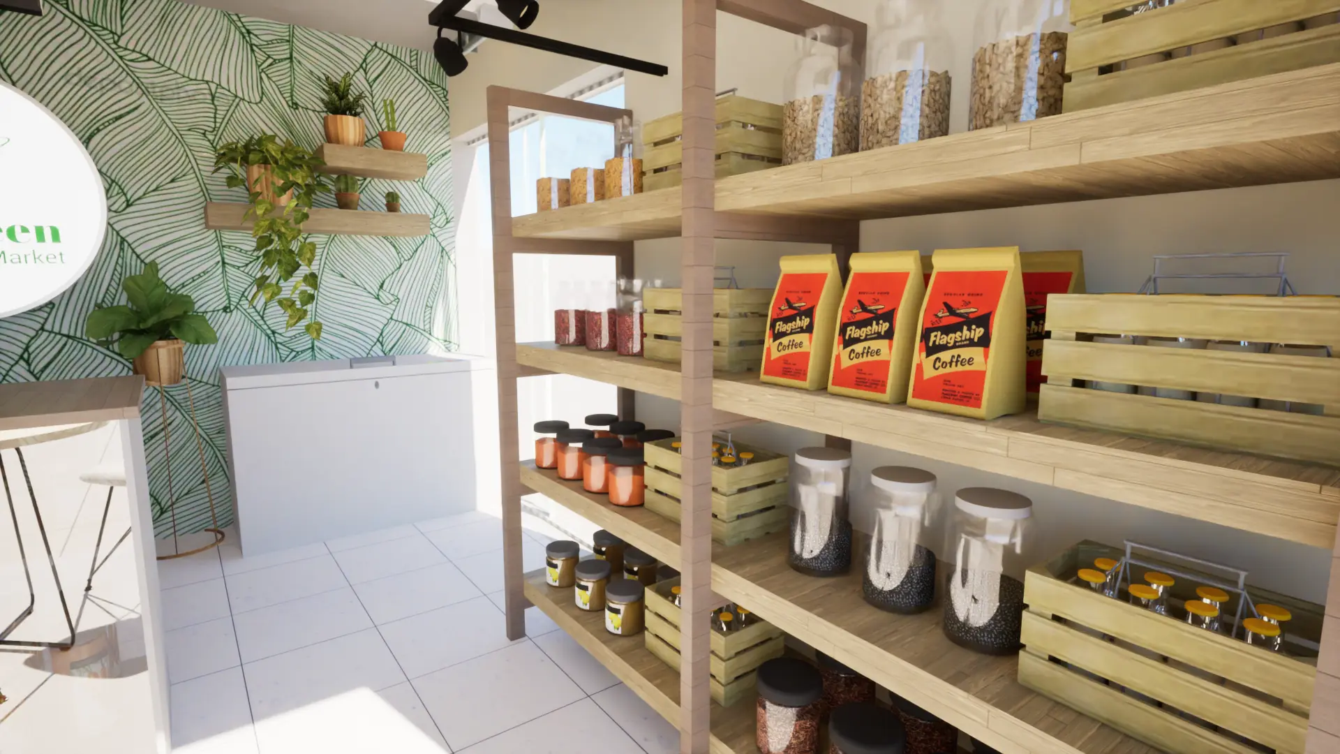 imagen del interior de la tienda
