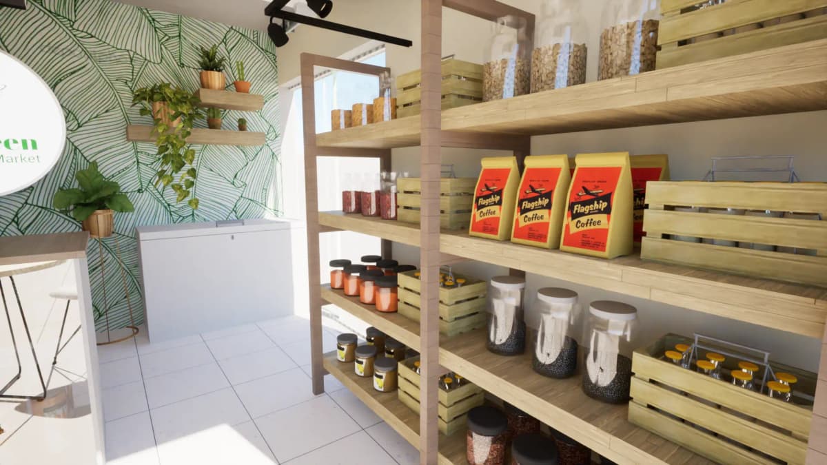imagen del interior de la tienda