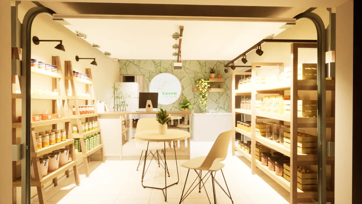 imagen del interior de la tienda